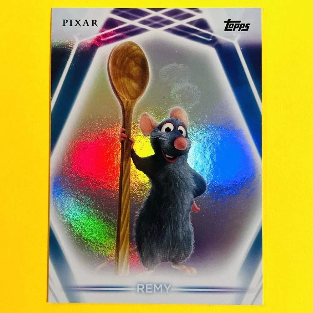 2026 Topps Disney Neon Remy‎ #71 Rainbow Refractor Pixar